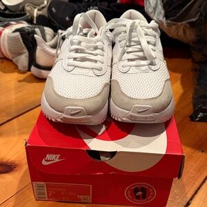 Brand new, never worn Nike White and Gray Athletic Shoes